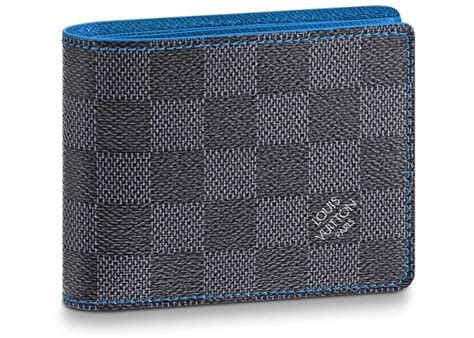 louis vuitton blue damier wallet|louis vuitton wallet price list.